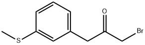 1-Bromo-3-(3-(methylthio)phenyl)propan-2-one 구조식 이미지