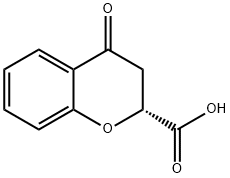 (2R)-3,4-Dihydro-4-oxo-2H-1-benzopyran-2-carboxylic acid Structure