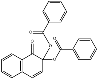 1(2H)-Naphthalenone, 2,2-bis(benzoyloxy)- 구조식 이미지
