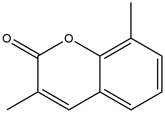 3,8-Dimethyl-2H-chromen-2-one Structure