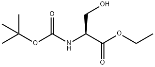 ethyl 3-hydroxy-2-[(2-methylpropan-2-yl)oxycarbonylamino]propanoate Structure