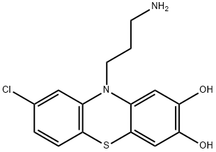 7,8-디하이드록시-N,N-디데스메틸클로르프로마진 구조식 이미지