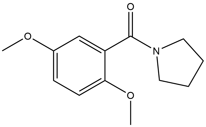 (2,5-dimethoxyphenyl)(pyrrolidin-1-yl)methanone Structure