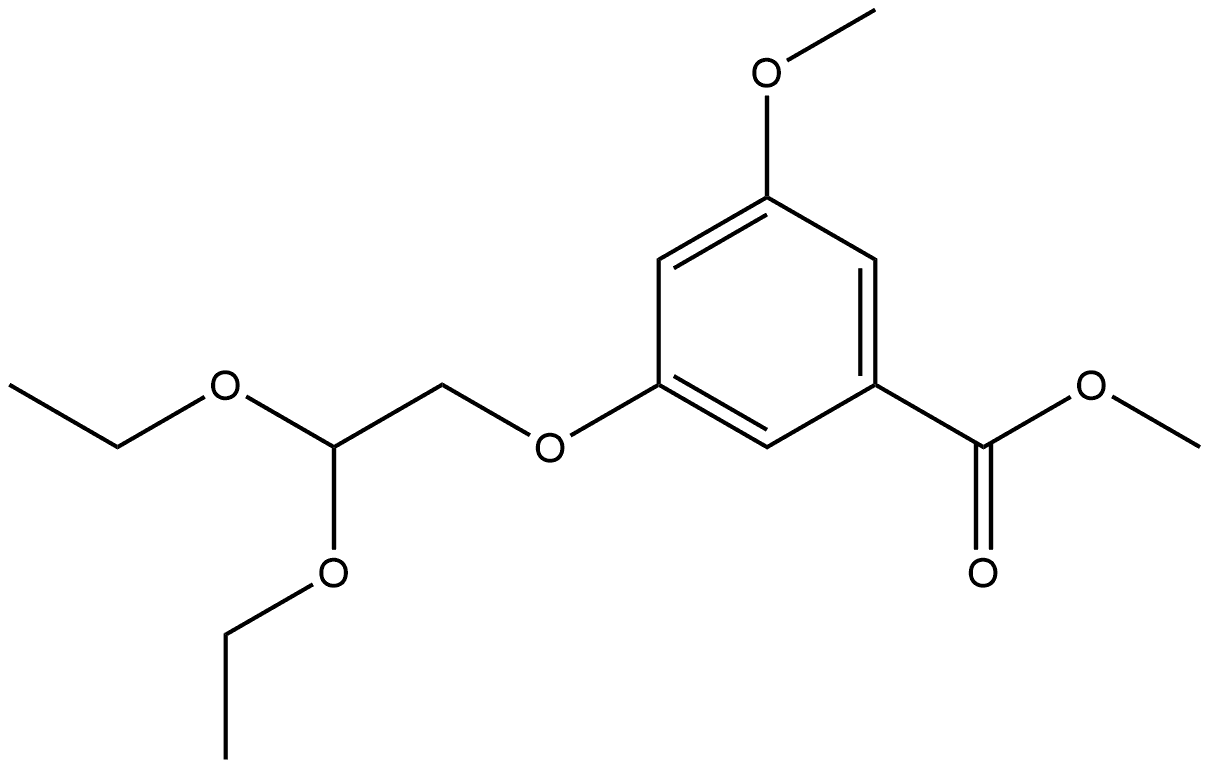 Methyl 3-(2,2-diethoxyethoxy)-5-methoxybenzoate Structure