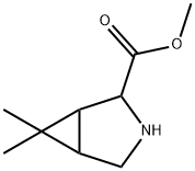 3-Azabicyclo[3.1.0]hexane-2-carboxylic acid, 6,6-dimethyl-, methyl ester 구조식 이미지