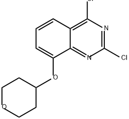 Quinazoline, 2,4-dichloro-8-[(tetrahydro-2H-pyran-4-yl)oxy]- Structure