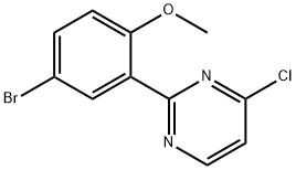 2-(5-Bromo-2-methoxyphenyl)-4-chloropyrimidine Structure