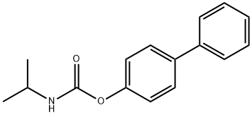 Carbamic acid, N-(1-methylethyl)-, [1,1'-biphenyl]-4-yl ester 구조식 이미지