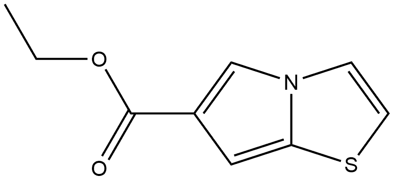 Pyrrolo[2,1-b]thiazole-6-carboxylic acid, ethyl ester Structure