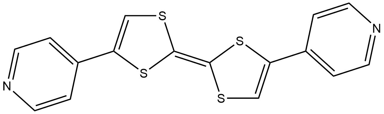 Pyridine, 4-[(2E)-2-[4-(4-pyridinyl)-1,3-dithiol-2-ylidene]-1,3-dithiol-4-yl]- Structure