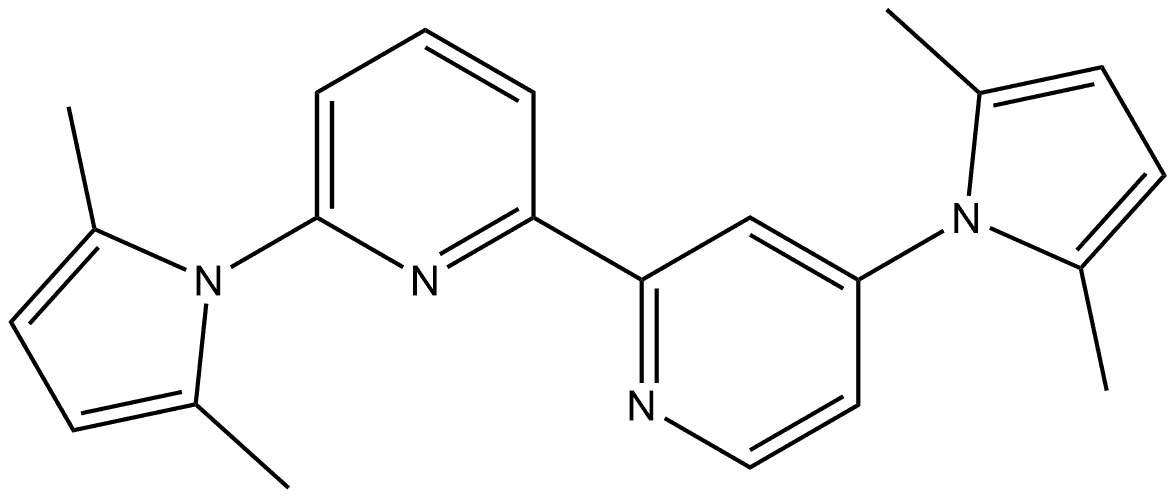 4,6′-Bis(2,5-dimethyl-1H-pyrrol-1-yl)-2,2′-bipyridine Structure