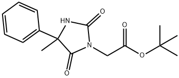 1-Imidazolidineacetic acid, 4-methyl-2,5-dioxo-4-phenyl-, 1,1-dimethylethyl ester Structure