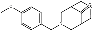 7-[(4-Methoxyphenyl)methyl]-3-thia-7-azabicyclo[3.3.1]nonan-9-one Structure