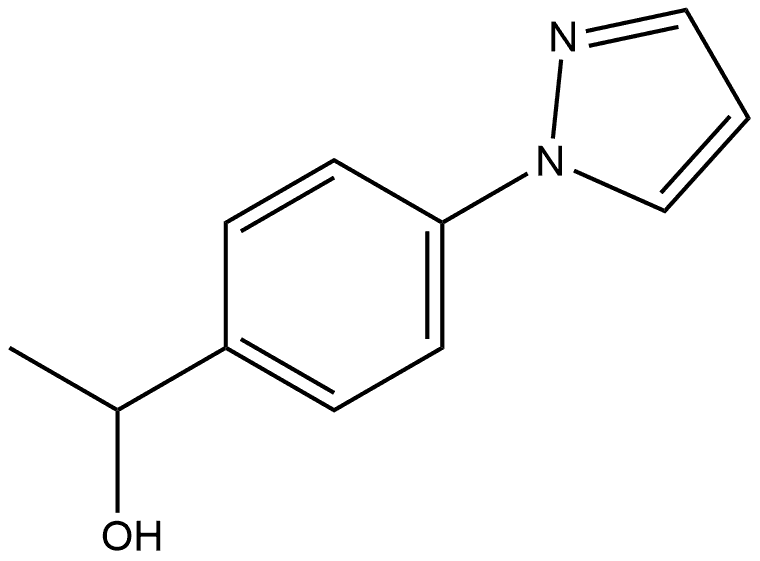 1-[4-(1H-pyrazol-1-yl)phenyl]ethan-1-ol 구조식 이미지