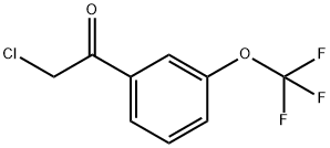 Ethanone, 2-chloro-1-[3-(trifluoromethoxy)phenyl]- 구조식 이미지