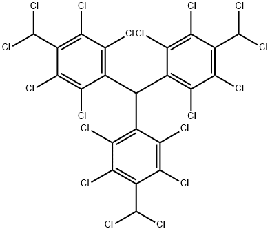 Benzene, 1,1',1''-methylidynetris[2,3,5,6-tetrachloro-4-(dichloromethyl)- Structure