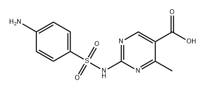 5-Pyrimidinecarboxylic acid, 2-[[(4-aminophenyl)sulfonyl]amino]-4-methyl- Structure