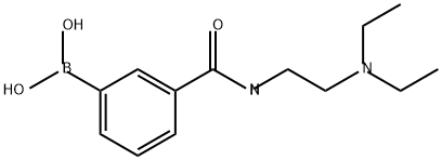Boronic acid, B-[3-[[[2-(diethylamino)ethyl]amino]carbonyl]phenyl]- Structure