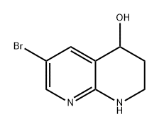 1,8-Naphthyridin-4-ol, 6-bromo-1,2,3,4-tetrahydro- Structure