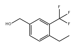 Benzenemethanol, 4-ethyl-3-(trifluoromethyl)- 구조식 이미지