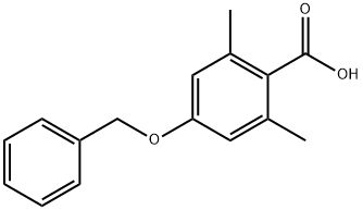 Benzoic acid, 2,6-dimethyl-4-(phenylmethoxy)- Structure