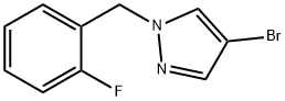 4-Bromo-1-[(2-fluorophenyl)methyl]-1H-pyrazole Structure