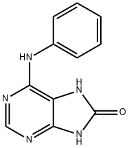 6-(Phenylamino)-1H-purin-8(7H)-one 구조식 이미지