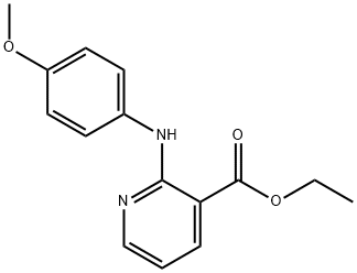 3-Pyridinecarboxylic acid, 2-[(4-methoxyphenyl)amino]-, ethyl ester Structure