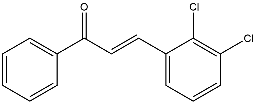 (2E)-3-(2,3-Dichlorophenyl)-1-phenyl-2-propen-1-one Structure