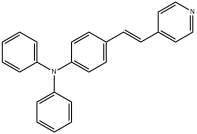 (E)-N,N-diphenyl-4-(2-(pyridin-4-yl)vinyl)aniline Structure