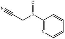 2-(pyridine-2-sulfinyl)acetonitrile Structure