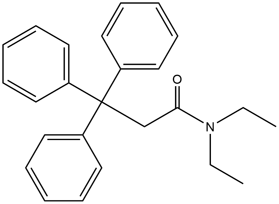 N,N-Diethyl-β,β-diphenylbenzenepropanamide Structure