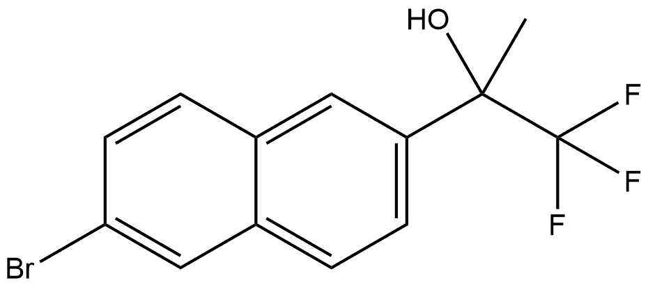 6-Bromo-α-methyl-α-(trifluoromethyl)-2-naphthalenemethanol Structure