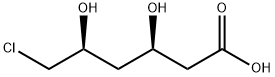 Hexanoic acid, 6-chloro-3,5-dihydroxy-, (3R,5S)- 구조식 이미지