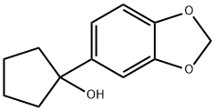 Cyclopentanol, 1-(1,3-benzodioxol-5-yl)- Structure