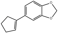 1,3-Benzodioxole, 5-(1-cyclopenten-1-yl)- 구조식 이미지