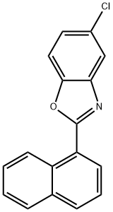 Benzoxazole, 5-chloro-2-(1-naphthalenyl)- Structure