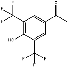 Ethanone, 1-[4-hydroxy-3,5-bis(trifluoromethyl)phenyl]- Structure
