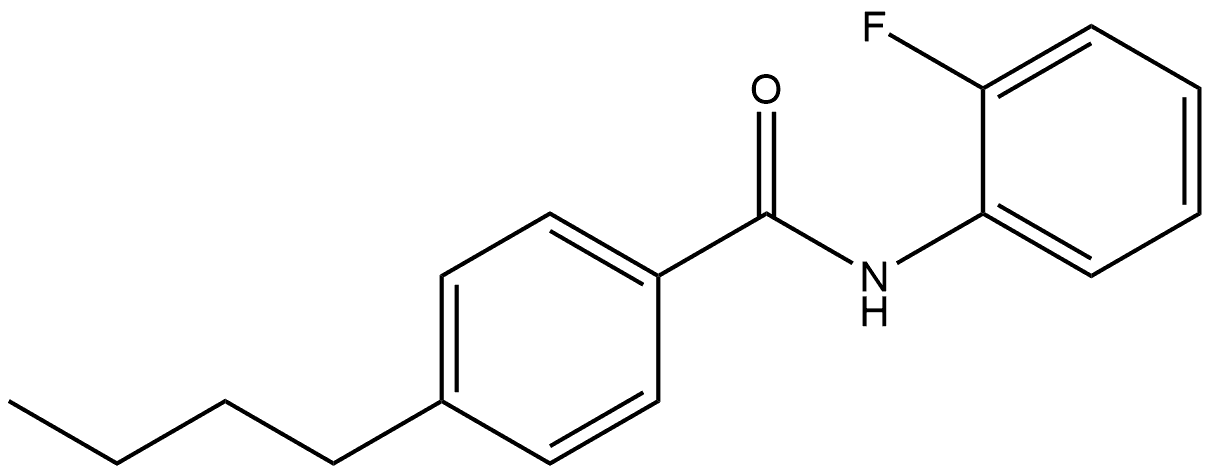 4-Butyl-N-(2-fluorophenyl)benzamide Structure