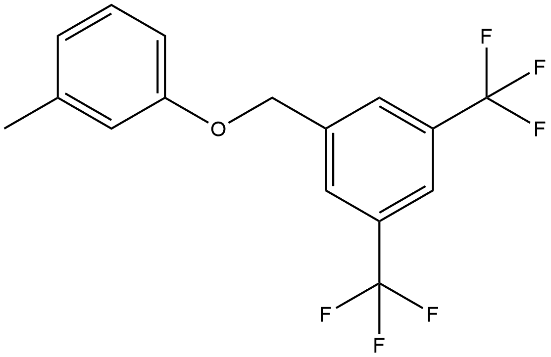 1-[(3-Methylphenoxy)methyl]-3,5-bis(trifluoromethyl)benzene Structure