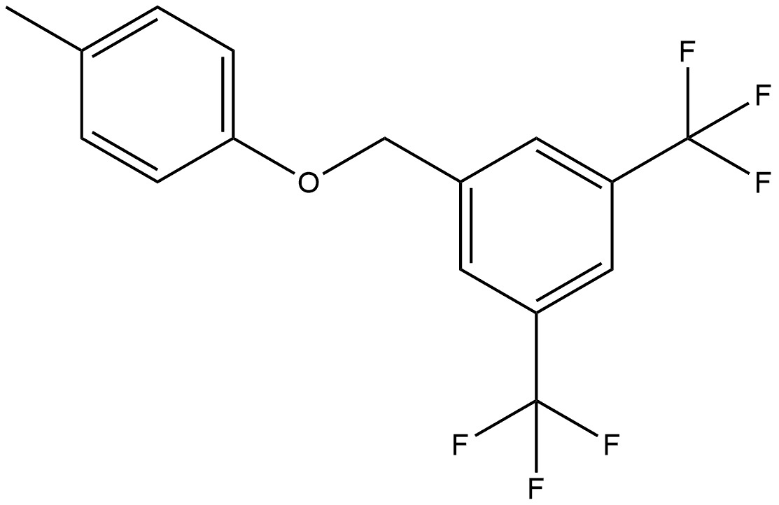 1-[(4-Methylphenoxy)methyl]-3,5-bis(trifluoromethyl)benzene Structure