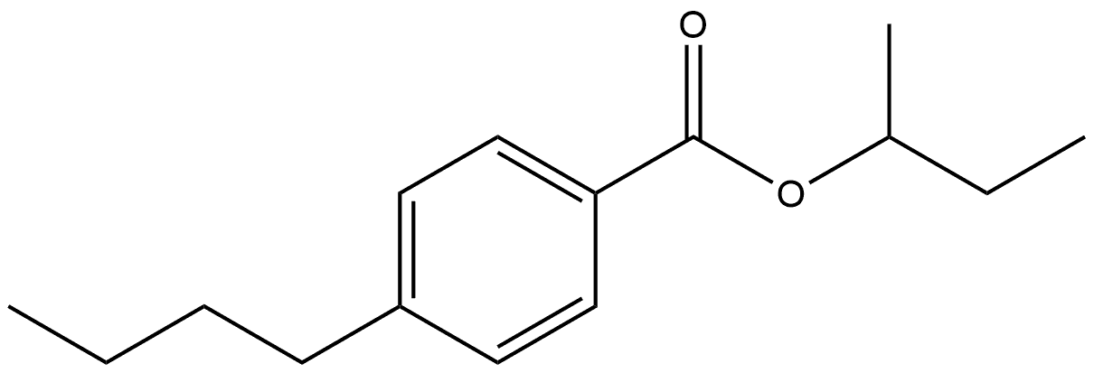 1-Methylpropyl 4-butylbenzoate Structure