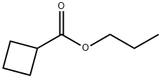 Cyclobutanecarboxylic acid propyl ester Structure