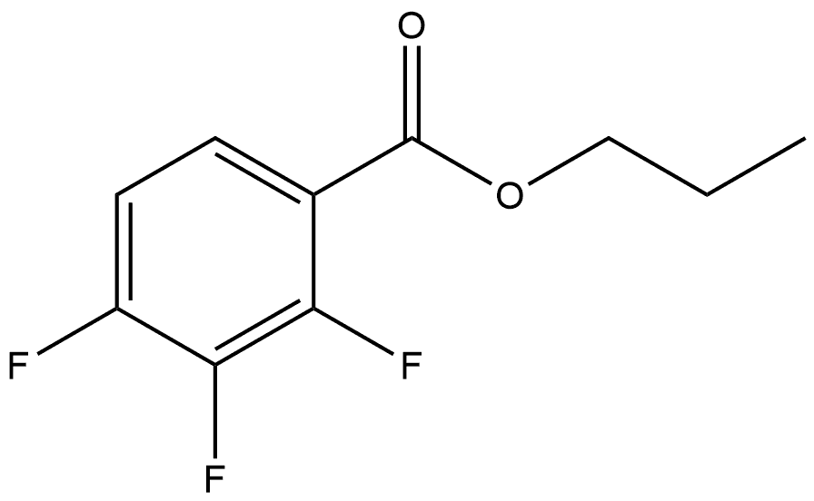 Propyl 2,3,4-trifluorobenzoate Structure