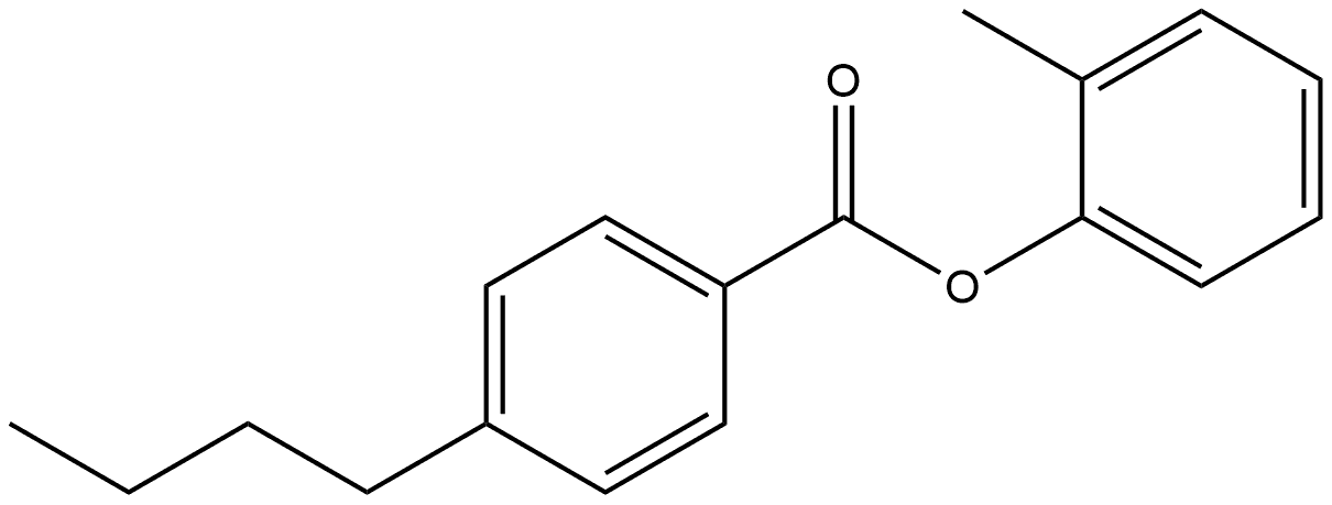 2-Methylphenyl 4-butylbenzoate Structure