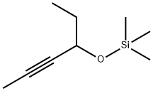Silane, [(1-?ethyl-?2-?butyn-?1-?yl)?oxy]?trimethyl- Structure