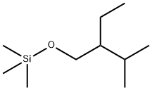 Silane, (2-?ethyl-?3-?methylbutoxy)?trimethyl- Structure