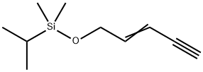 Silane, dimethyl(1-?methylethyl)?(2-?penten-?4-?yn-?1-?yloxy)?- 구조식 이미지