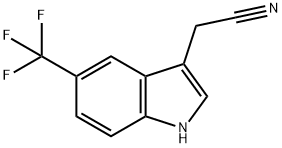 2-[5-(trifluoromethyl)-1H-indol-3-yl]acetonitrile Structure