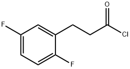 Benzenepropanoyl chloride, 2,5-difluoro- Structure